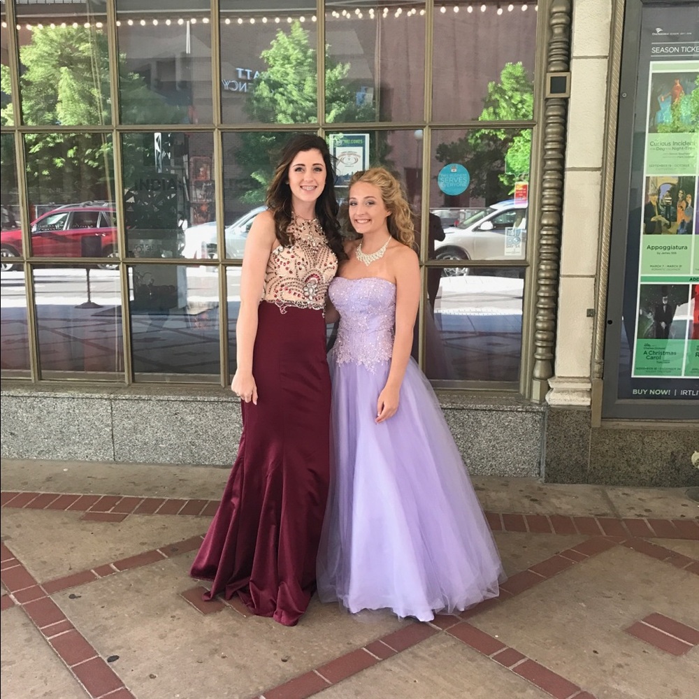 Purple prom dress